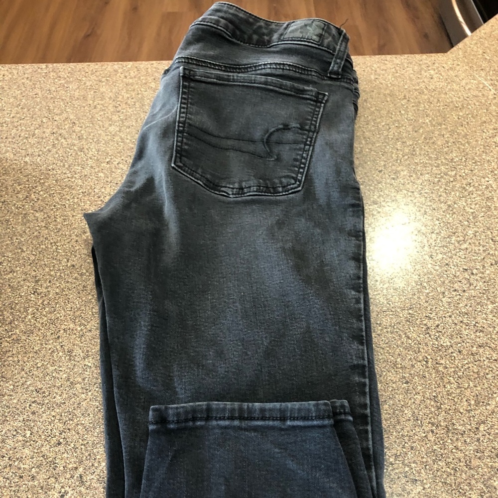 AE Skinny Black Jeggings